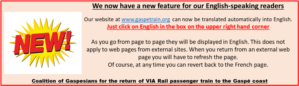 English language available to www.gaspetrain.org